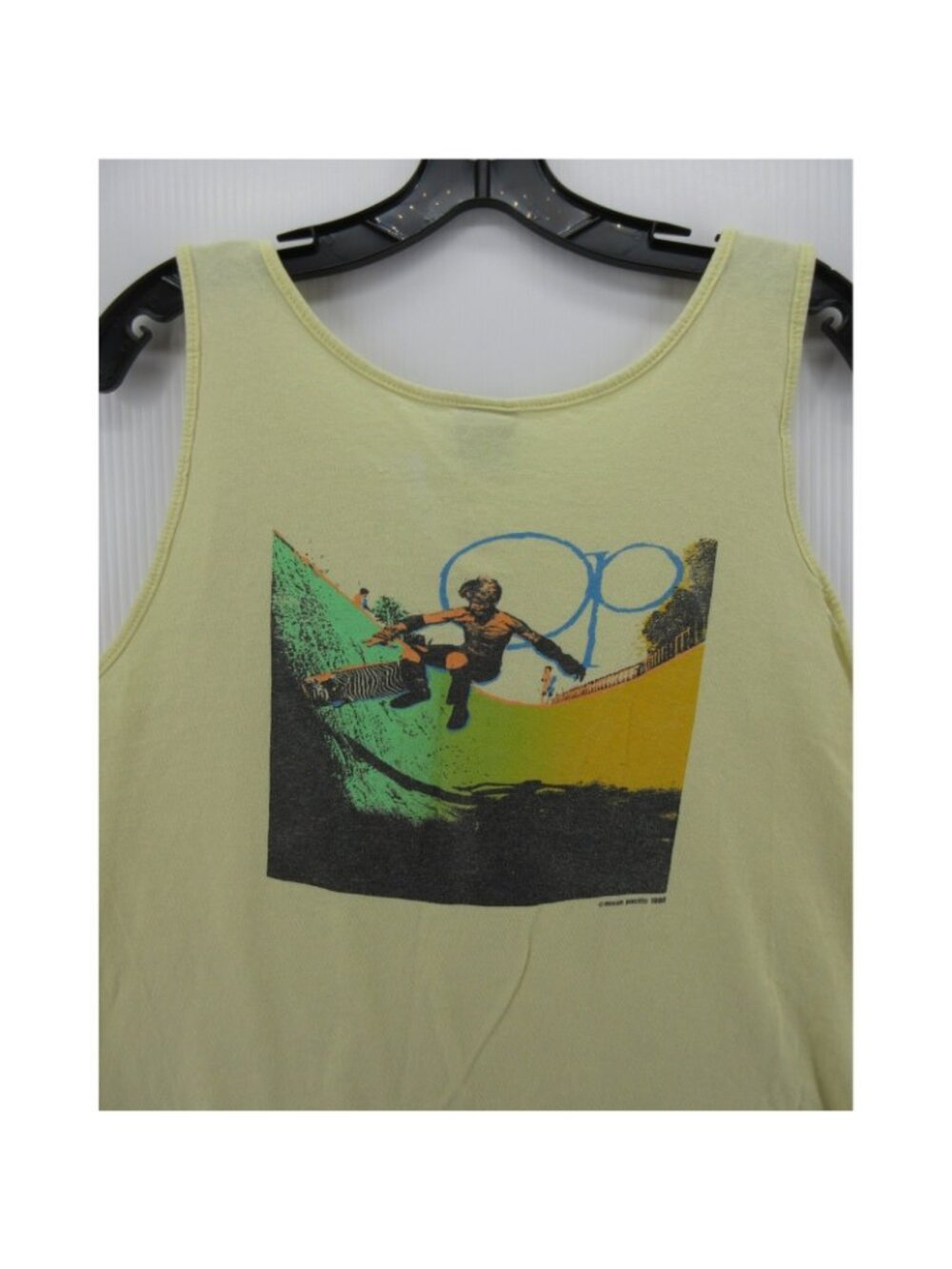 VTG Ocean Pacific Tank Top Medium OP Skate Boxy Crop Surf Shirt 80s - Picture 9 of 13